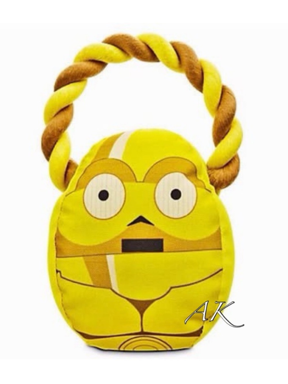 Star Wars C-3PO Squeaky & Rope Tug Dog Toy